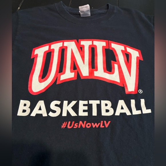 UNLV Basketball Tee For Woman Size Small * Large Front Print - Picture 6 of 7